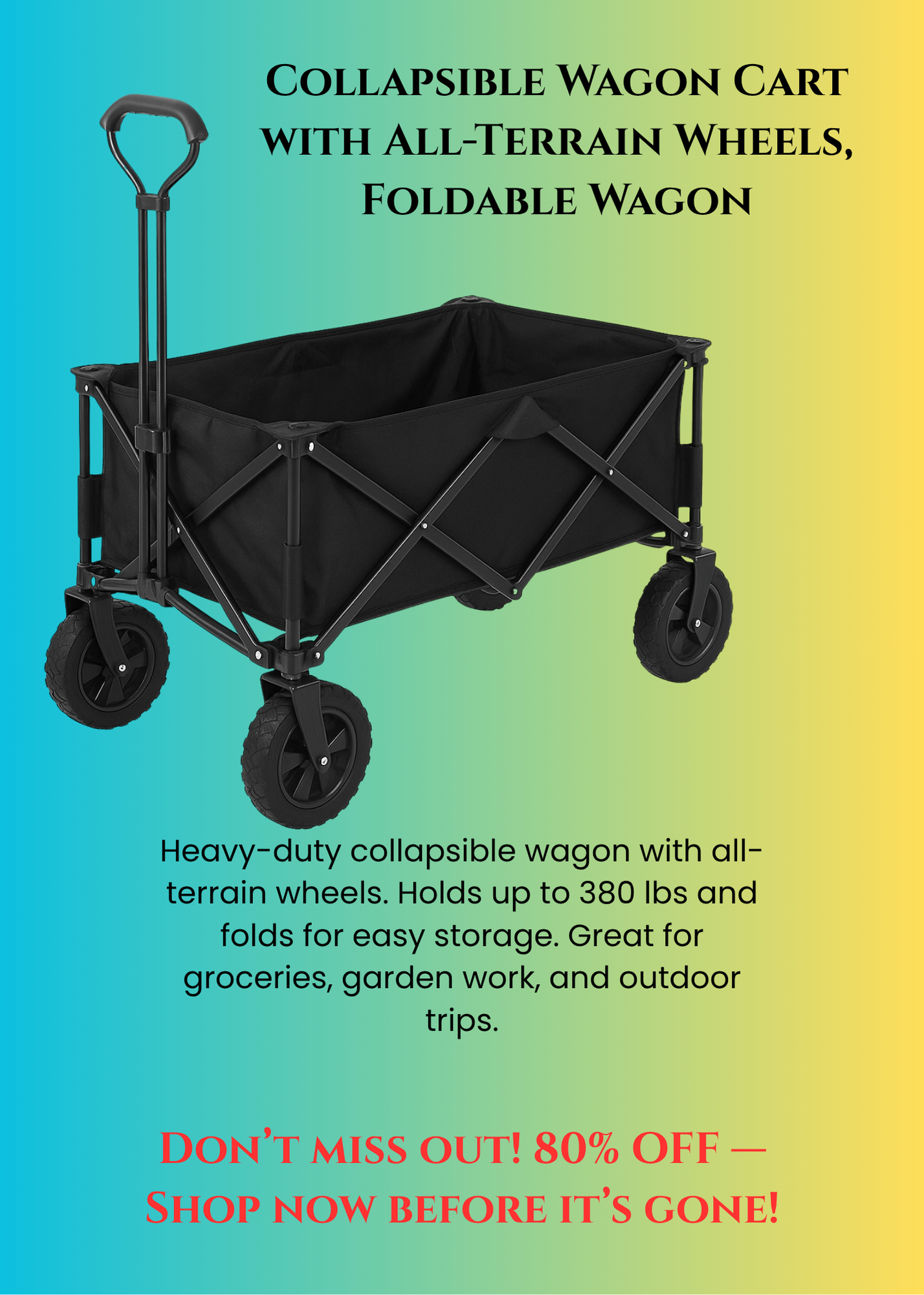 Best Collapsible Wagon: 80% Off Now